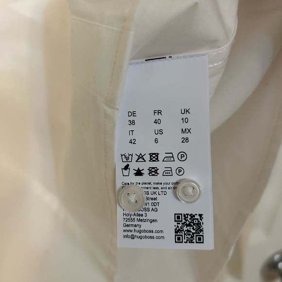 Boss Bierdie Shirt in White Size 6 - Picture 6 of 10